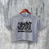 Naughty By Nature Crop Top Baseball Bat Crop Tee Hip Hop Shirt Rap Logo - bestshirtz#