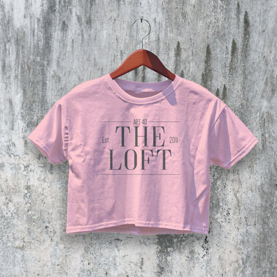 New Girl Crop Top The Loft Crop Tee APT 4D Shirt Est 2011 Merch Sitcom