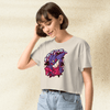 Pokemon Gengar Crop Top | Gastly Haunter Gengar Ghost Anime Y2K Crop Tee - bestshirtz