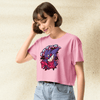 Pokemon Gengar Crop Top | Gastly Haunter Gengar Ghost Anime Y2K Crop Tee - bestshirtz