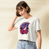 Pokemon Gengar Crop Top | Gastly Haunter Gengar Ghost Anime Y2K Crop Tee - bestshirtz
