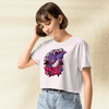 Pokemon Gengar Crop Top | Gastly Haunter Gengar Ghost Anime Y2K Crop Tee - bestshirtz