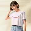 Pokemon Ditto Smile Crop Top | Cute Kawaii Ditto Face Anime Crop Tee | Y2K Pokemon Shirt