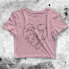 Bunny Heart Shape Crop Top Bunny Heart Shirt Bunny Aesthetic Y2K Shirt