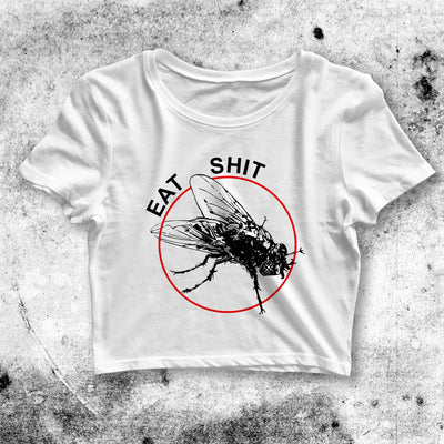 Eat Shit Crop Top Eat Shit Shirt Meme Aesthetic Y2K Shirt - bestshirtz#