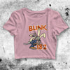 Blink 182 Crop Top Bunny Punk Crop Tee Blink 182 Rabbit Logo Shirt - bestshirtz#