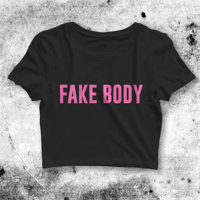 Fake Body Crop Top Fake Body Shirt Bitch Aesthetic Y2K Shirt - bestshirtz#