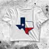 Texas Crop Top Y2K Flag Crop Tee Texas Map Shirt Women US Gift - bestshirtz#