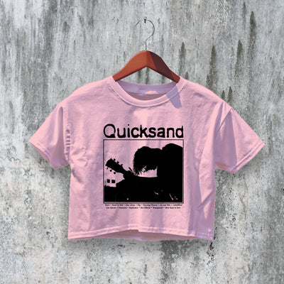 Quicksand Crop Top Slip Crop Tee Quicksand Band Shirt Tour Merch