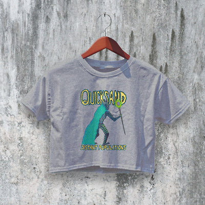 Quicksand Band Crop Top Distant Populations Crop Tee The Philosopher Shirt