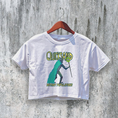 Quicksand Band Crop Top Distant Populations Crop Tee The Philosopher Shirt