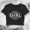 Vintage Girl Logo Crop Top Vintage Girl Logo Shirt Aesthetic Y2K Shirt