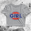 Vintage Girl Logo Crop Top Vintage Girl Logo Shirt Aesthetic Y2K Shirt