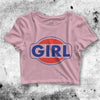 Vintage Girl Logo Crop Top Vintage Girl Logo Shirt Aesthetic Y2K Shirt - bestshirtz#