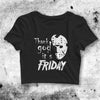 Ice Nine Kills Crop Top Thanks God It's Friday Crop Tee INK Band Shirt - bestshirtz#