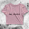 EW PEOPLE Crop Top EW PEOPLE Shirt Introvert Aesthetic Y2K Shirt