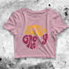 Stay Groovy Crop Top Stay Groovy Shirt Aesthetic Y2K Shirt