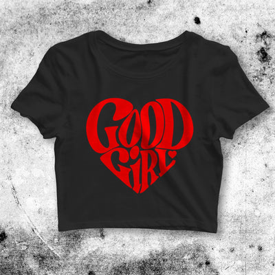 Good Girl Graphic Crop Top Good Girl Graphic Shirt Aesthetic Y2K Shirt - bestshirtz#