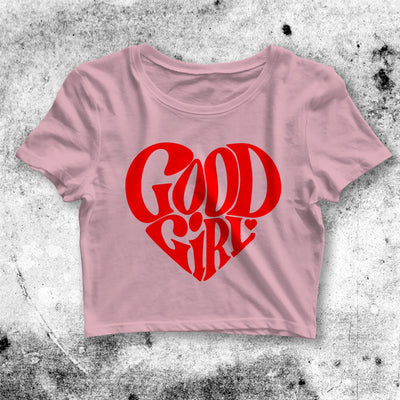 Good Girl Graphic Crop Top Good Girl Graphic Shirt Aesthetic Y2K Shirt - bestshirtz#