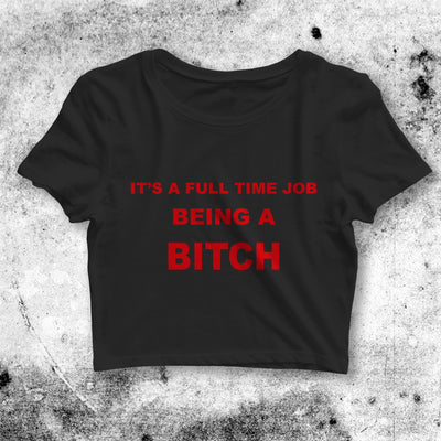 Being A Bitch Crop Top Being A Bitch Shirt Aesthetic Y2K Shirt - bestshirtz#