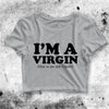 I'm A Virgin Crop Top I'm A Virgin Shirt Virgin Aesthetic Y2K Shirt - bestshirtz#