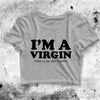 I'm A Virgin Crop Top I'm A Virgin Shirt Virgin Aesthetic Y2K Shirt