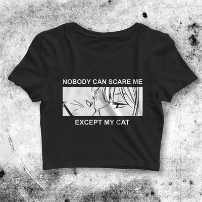 Nobody Scare Me Crop Top Nobody Scare Me Shirt Aesthetic Y2K Shirt - bestshirtz#