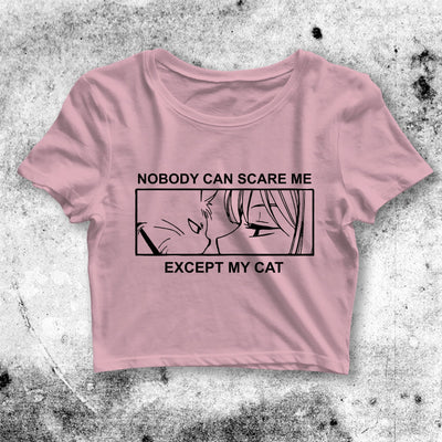 Nobody Scare Me Crop Top Nobody Scare Me Shirt Aesthetic Y2K Shirt - bestshirtz#