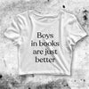 Boy In Book Crop Top Boy In Book Shirt Aesthetic Y2K Shirt