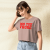 Mean Girls Boo You Whore Crop Top | Funny Quote Y2K Graphic Tee | 2000s Pop Culture Shirt for Women - BestShirtz