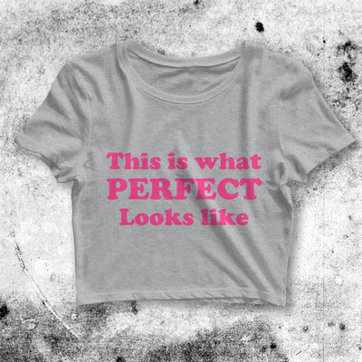 This Is What Perfect Looks Like Crop Top Perfect Looks Like Shirt Aesthetic Y2K Shirt - bestshirtz#