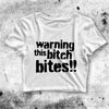 Warning This Bitch Bites Crop Top Warning This Bitch Bites Shirt Bitch Aesthetic Y2K Shirt - bestshirtz#