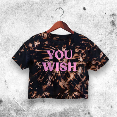 Y2K Crop Top You Wish Crop Tee Y2K Baby Tee Girl Aesthetic Y2K Shirt - bestshirtz#