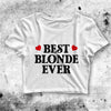 Best Blonde Ever Crop Top Best Blonde Ever Shirt Blonde Aesthetic Y2K Shirt