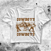 Vintage Cowboys Crop Top Cowboys Shirt Cowgirl Aesthetic Y2K Shirt - bestshirtz#