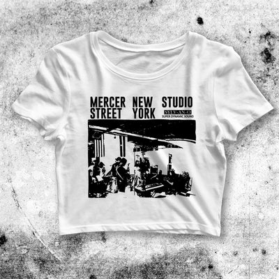 Mercer Street NY Studio Crop Top Mercer Street Shirt Aesthetic Y2K Shirt - bestshirtz#