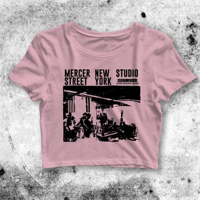 Mercer Street NY Studio Crop Top Mercer Street Shirt Aesthetic Y2K Shirt - bestshirtz#