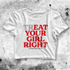 Eat Your Girl Right Crop Top Funny Quote Shirt Quote Aesthetic Y2K Shirt - bestshirtz#