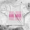 Girl Boss Crop Top Funny Quote Shirt Boss Aesthetic Y2K Shirt - bestshirtz#