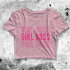 Girl Boss Crop Top Funny Quote Shirt Boss Aesthetic Y2K Shirt - bestshirtz#