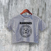 Ramones Crop Top Live Concert Crop Tee Vintage Punk Band Shirt - bestshirtz#