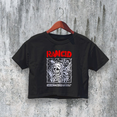 Rancid Crop Top House Of Blues Crop Tee Las Vegas Tour Shirt Ska Band