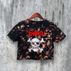 Rancid Logo Crop Top Skull Rancid Crop Tee Vintage Ska Punk Rock Shirt