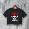 Rancid Logo Crop Top Skull Rancid Crop Tee Vintage Ska Punk Rock Shirt