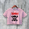 Rancid Logo Crop Top Skull Rancid Crop Tee Vintage Ska Punk Rock Shirt