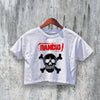 Rancid Logo Crop Top Skull Rancid Crop Tee Vintage Ska Punk Rock Shirt