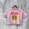 Sublime Crop Top Vintage Sublime Band Crop Tee Tour 90s Rock Shirt