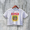 Sublime Crop Top Vintage Sublime Band Crop Tee Tour 90s Rock Shirt