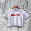 Sublime Logo Crop Top Sublime Band Crop Tee Retro 90s Rock Shirt