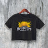 Sublime Logo Crop Top Sublime Crop Tee Retro Band Shirt 90s Rock Fan